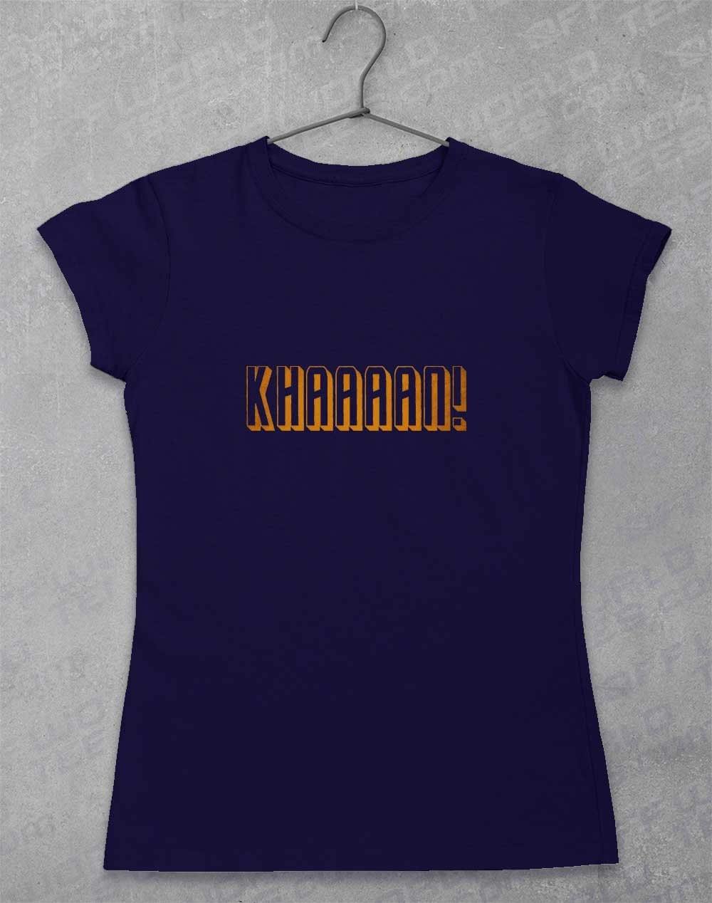 KHAAAAAN Womens T-Shirt 8-10 / Navy  - Off World Tees