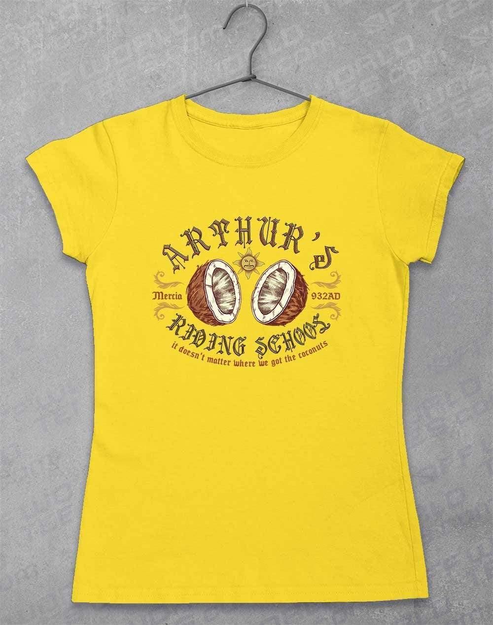 King Arthur's Riding School Womens T-Shirt 8-10 / Daisy  - Off World Tees