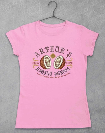 King Arthur's Riding School Womens T-Shirt 8-10 / Light Pink  - Off World Tees