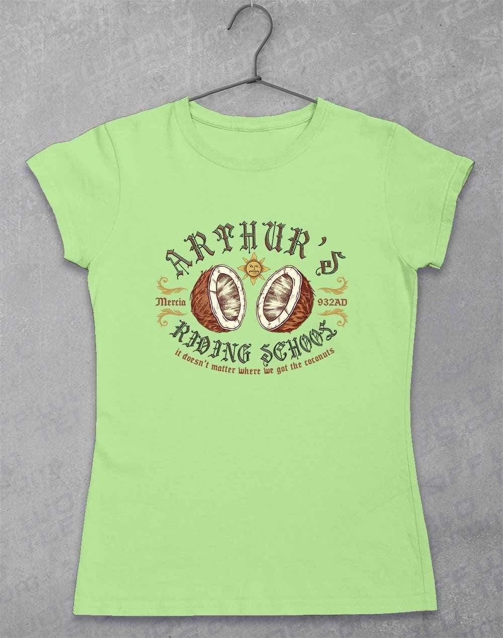 King Arthur's Riding School Womens T-Shirt 8-10 / Mint Green  - Off World Tees