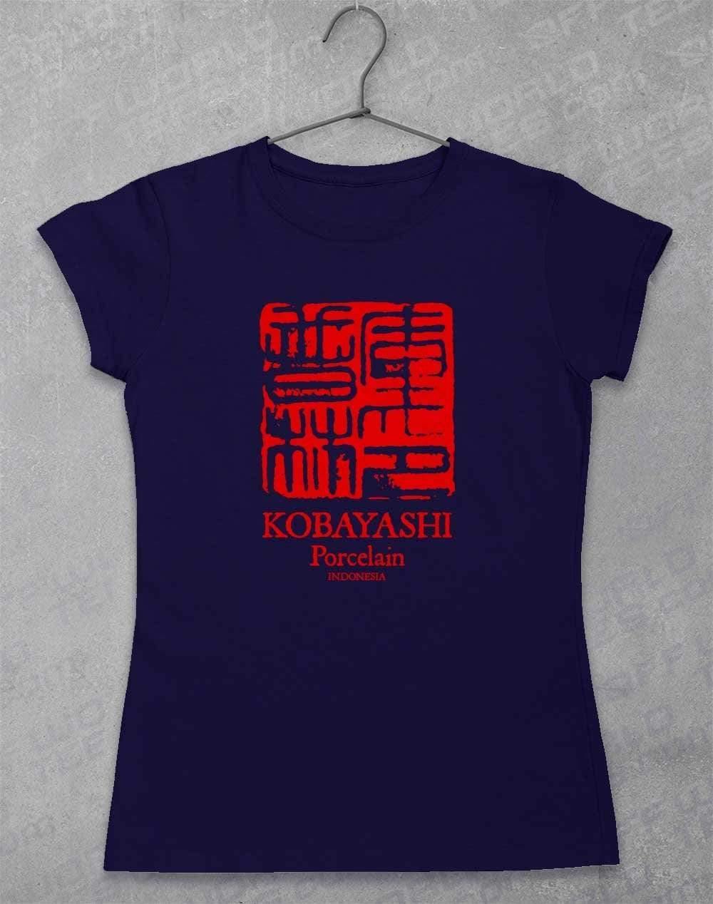 Kobayashi Porcelain Womens T-Shirt 8-10 / Navy  - Off World Tees