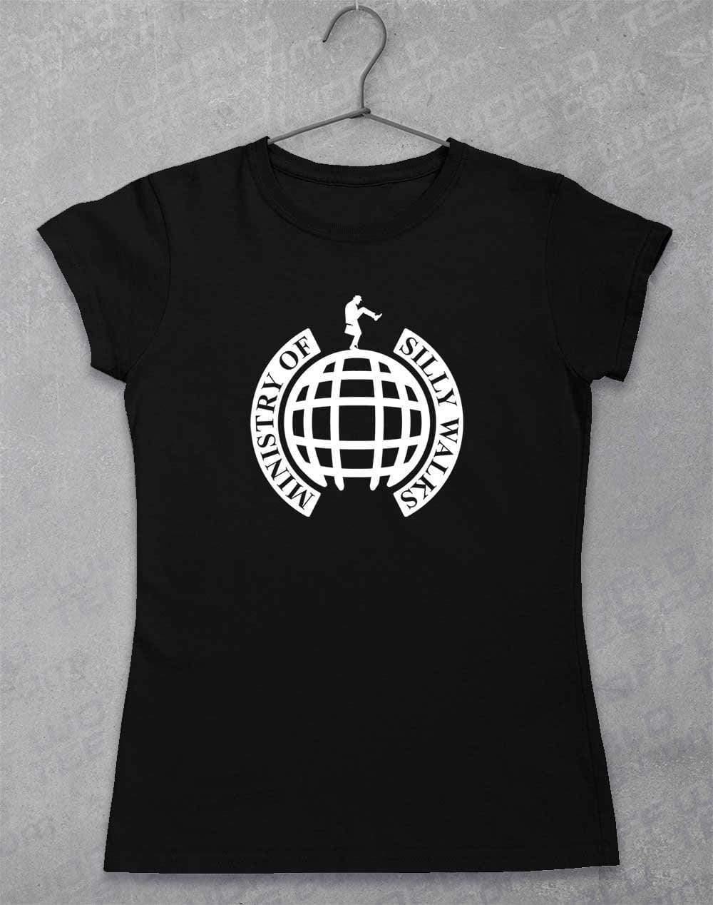 Ministry of Silly Walks Womens T-Shirt 8-10 / Black  - Off World Tees