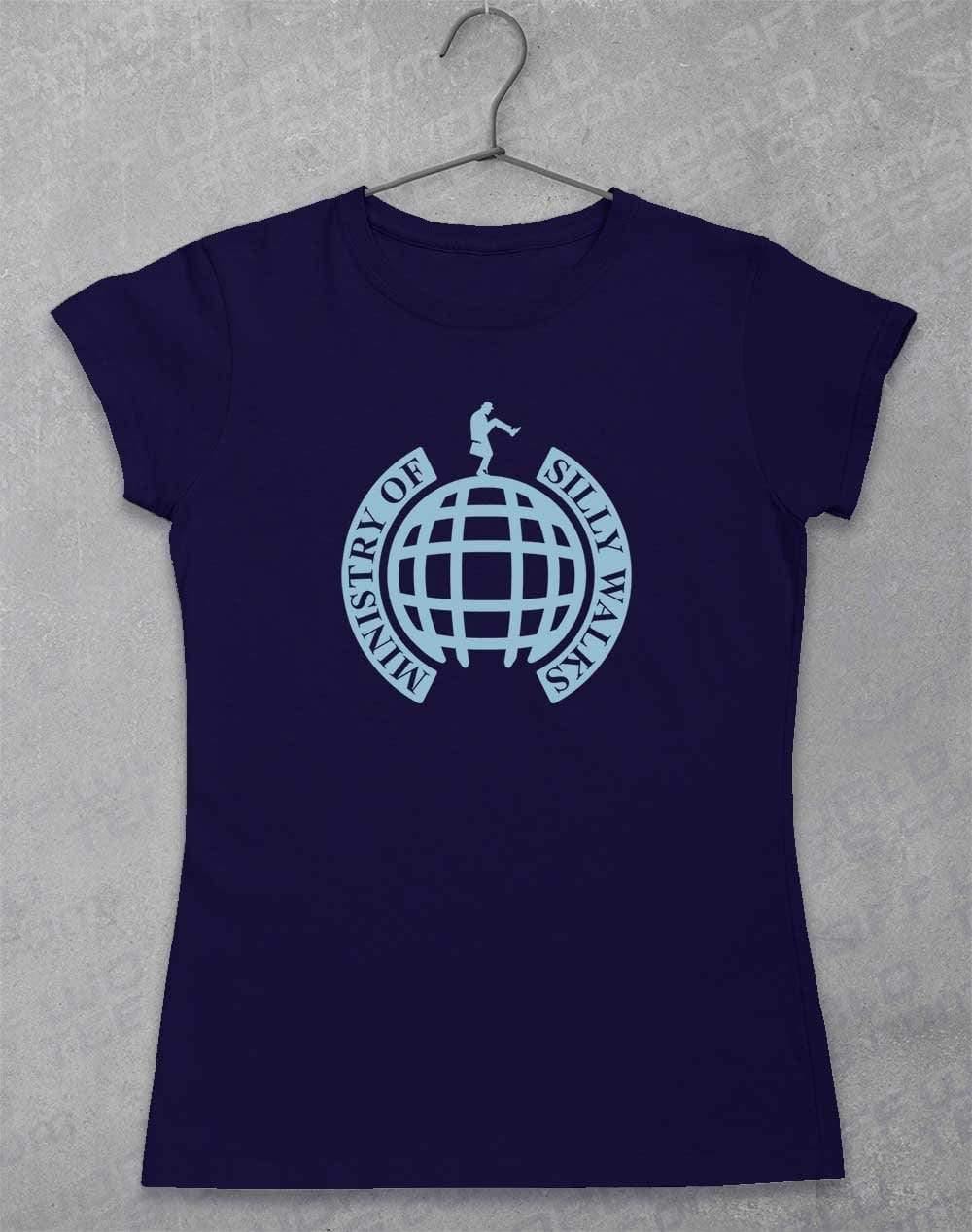 Ministry of Silly Walks Womens T-Shirt 8-10 / Navy  - Off World Tees