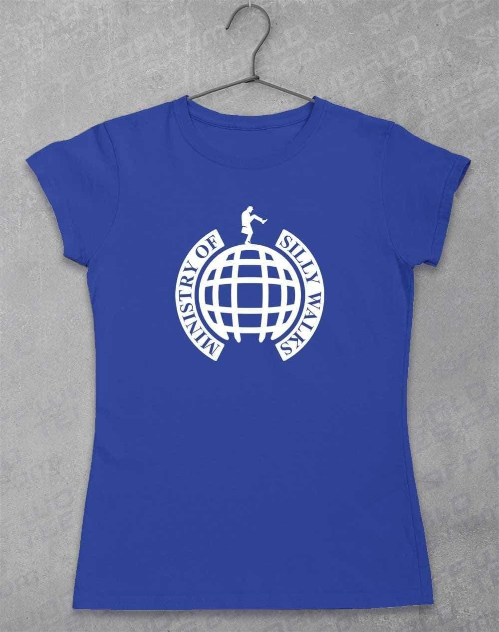 Ministry of Silly Walks Womens T-Shirt 8-10 / Royal  - Off World Tees