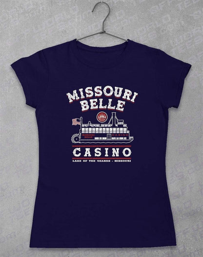 Missouri Belle Casino - Women's T-Shirt 8-10 / Navy  - Off World Tees