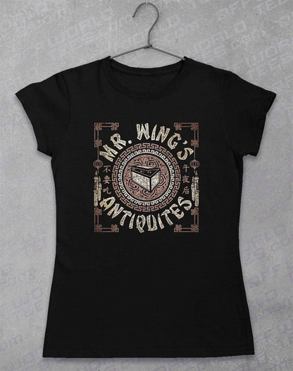 Mr Wing's Antiquities Women's T-Shirt 8-10 / Black  - Off World Tees