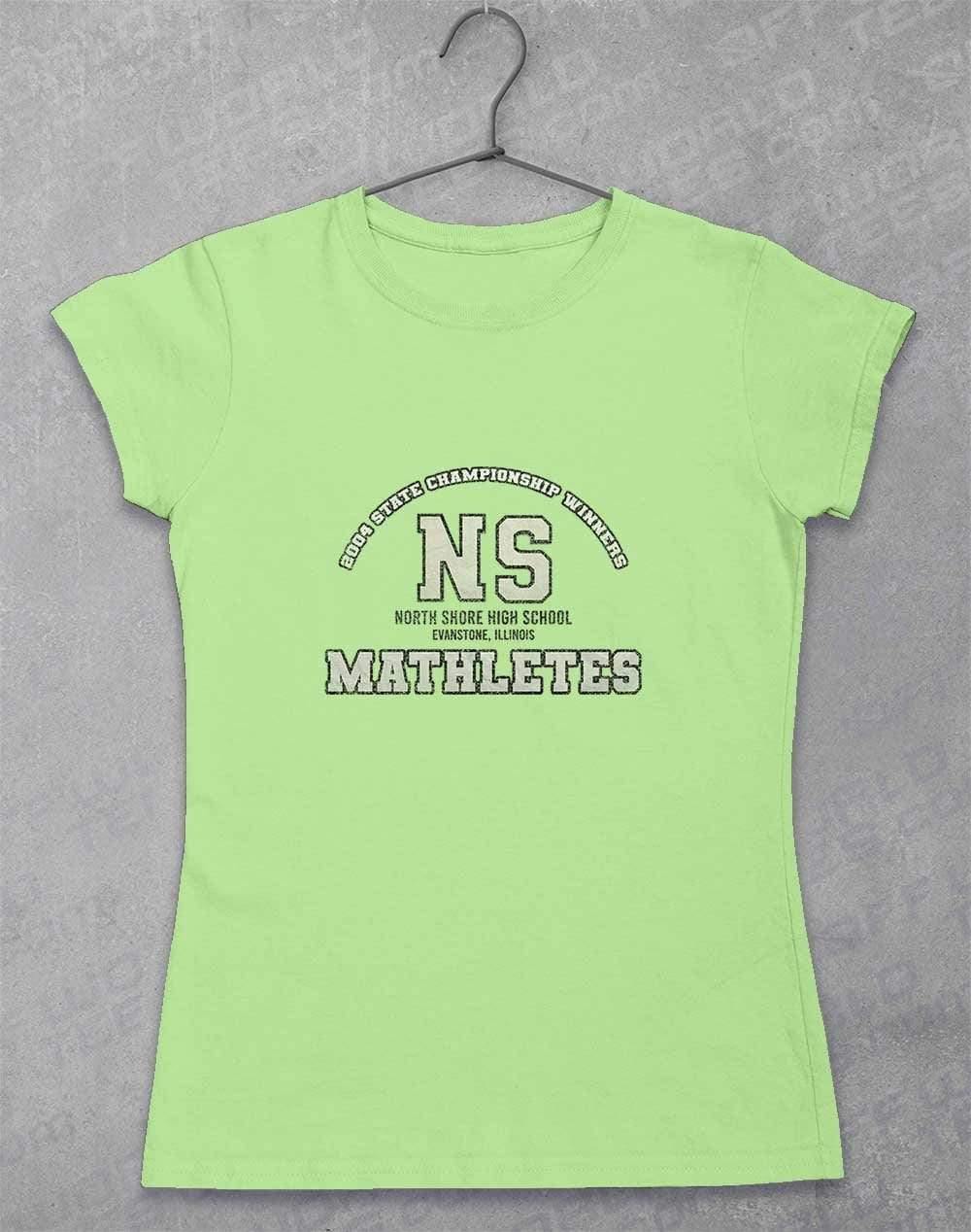 North Shore High School - Mathletes Womens T-Shirt 8-10 / Mint Green  - Off World Tees