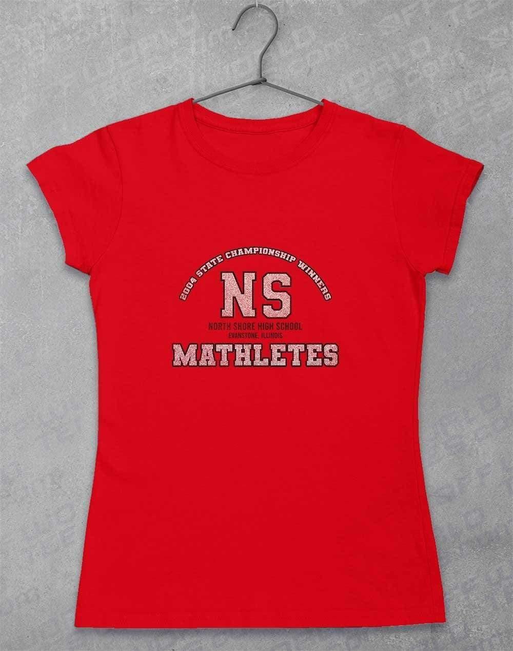 North Shore High School - Mathletes Womens T-Shirt 8-10 / Red  - Off World Tees