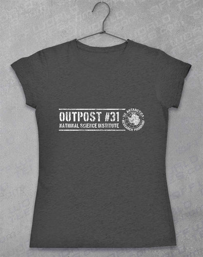 Outpost 31 Antarctica Womens T-Shirt 8-10 / Dark Heather  - Off World Tees