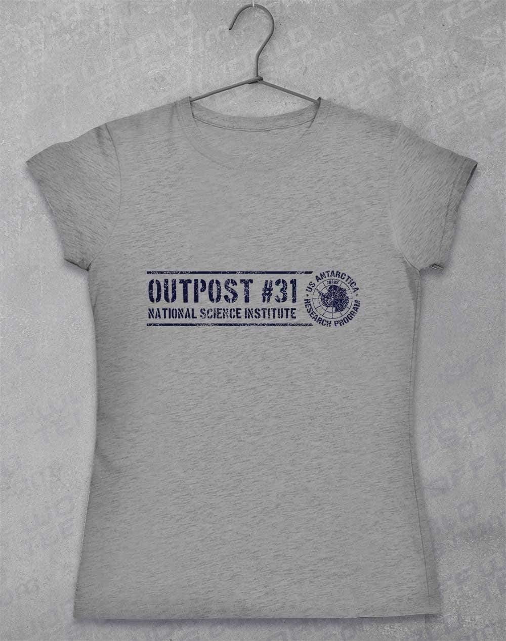 Outpost 31 Antarctica Womens T-Shirt 8-10 / Sport Grey  - Off World Tees