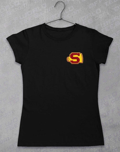 Pocket Print Sunnydale Cheerleader Women's T-Shirt 8-10 / Black  - Off World Tees
