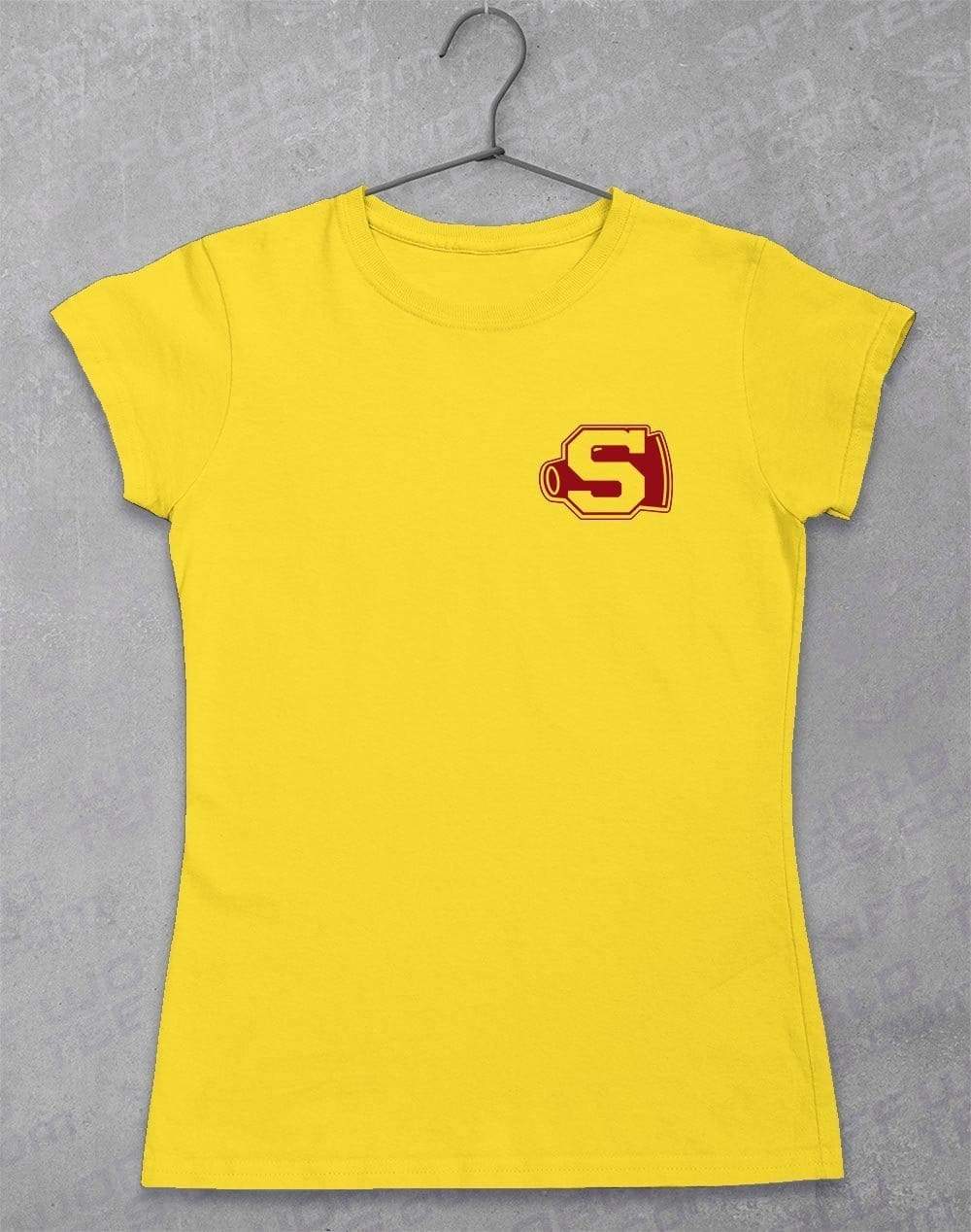 Pocket Print Sunnydale Cheerleader Women's T-Shirt 8-10 / Daisy  - Off World Tees
