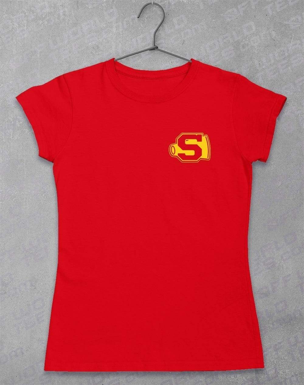 Pocket Print Sunnydale Cheerleader Women's T-Shirt 8-10 / Red  - Off World Tees