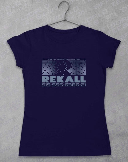 Rekall - Women's T-Shirt 8-10 / Navy  - Off World Tees
