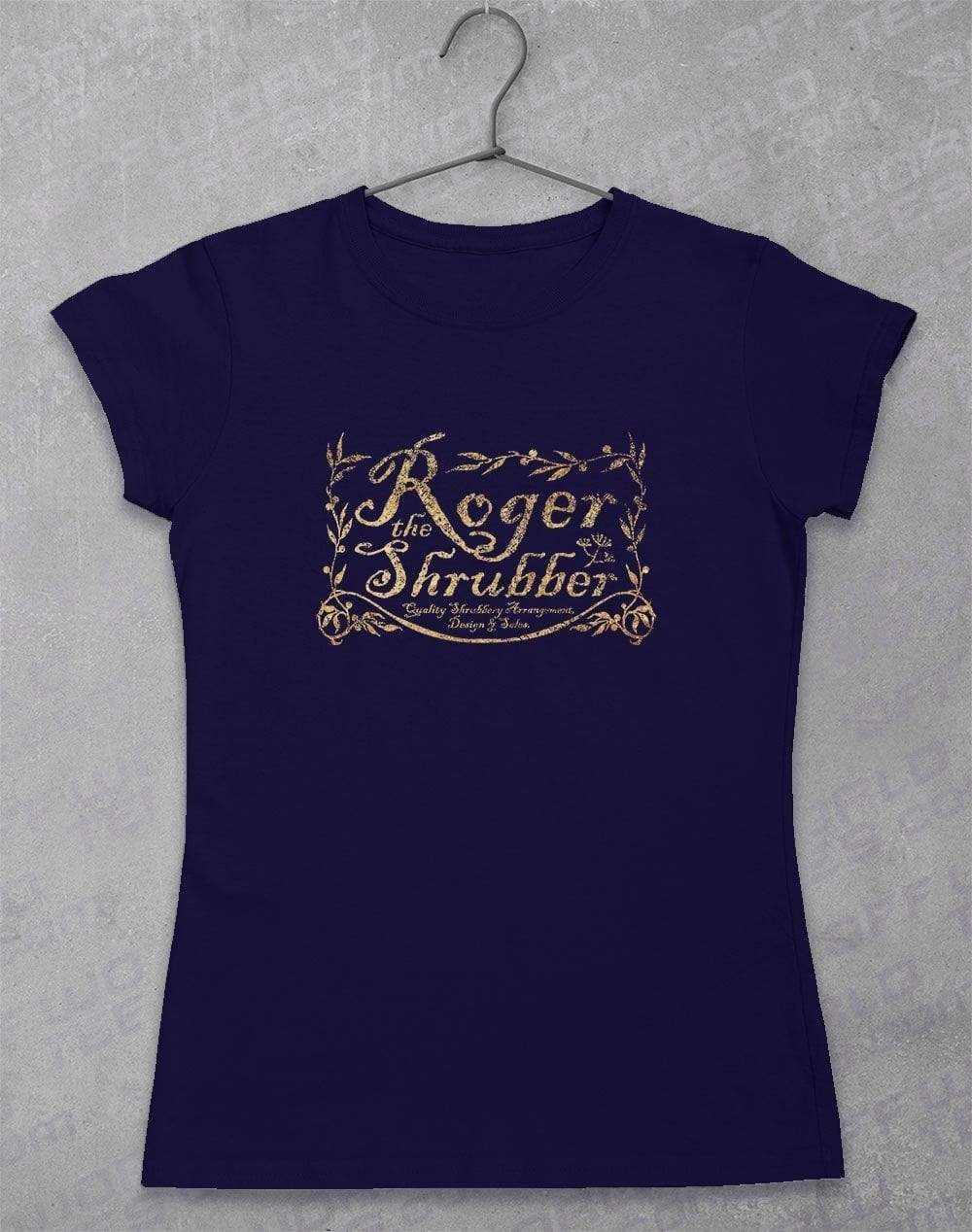 Roger the Shrubber Women's T-Shirt 8-10 / Navy  - Off World Tees