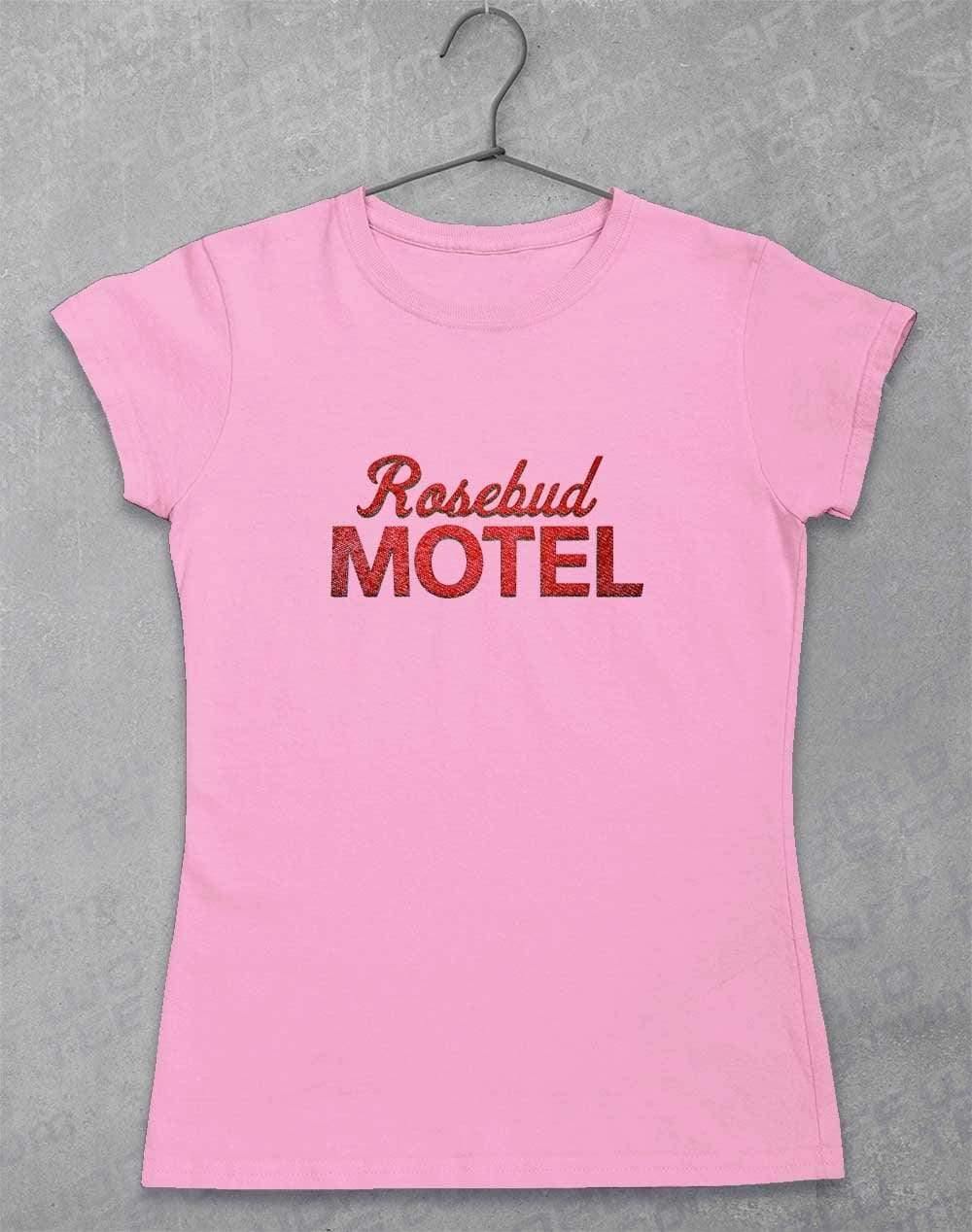 Rosebud Motel Womens T-Shirt 8-10 / Light Pink  - Off World Tees
