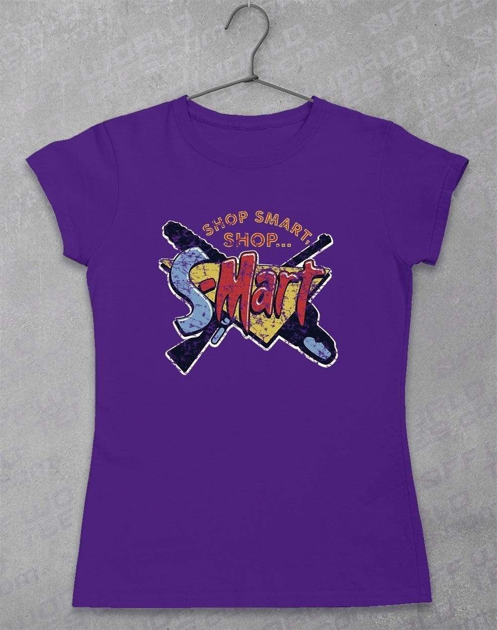 S-Mart Chainsaw and Gun Women's T-Shirt 8-10 / Lilac  - Off World Tees