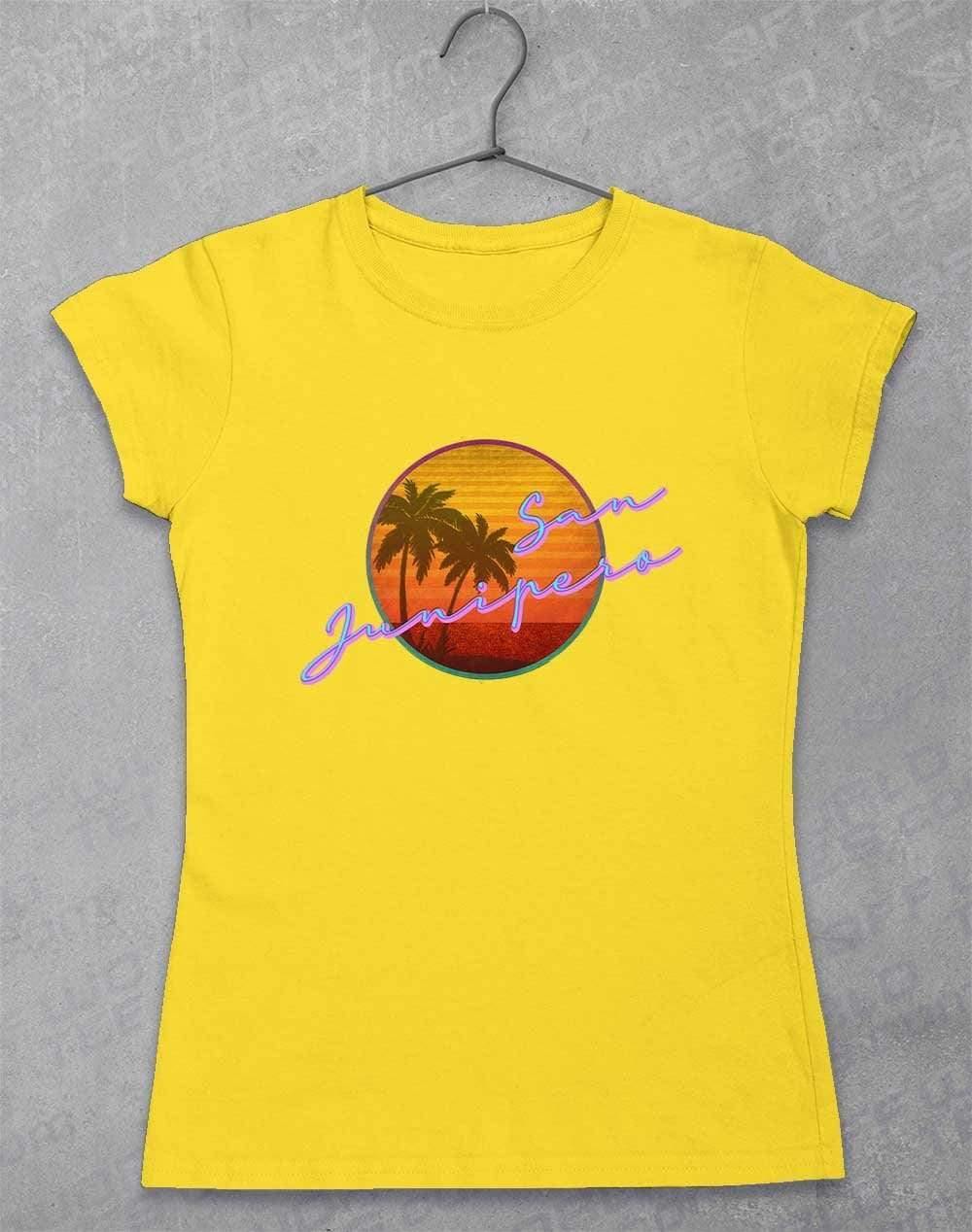 San Junipero 80s Neon Womens T-Shirt 8-10 / Daisy  - Off World Tees