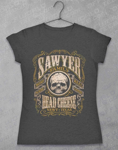 Sawyer Family Head Cheese Womens T-Shirt 8-10 / Dark Heather  - Off World Tees
