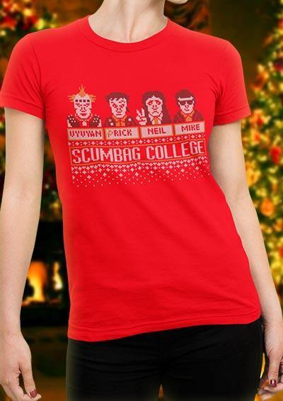 Scumbag College Festive Knitted-Look Women's T-Shirt  - Off World Tees