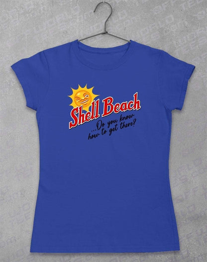 Shell Beach Women's T-Shirt 8-10 / Royal  - Off World Tees