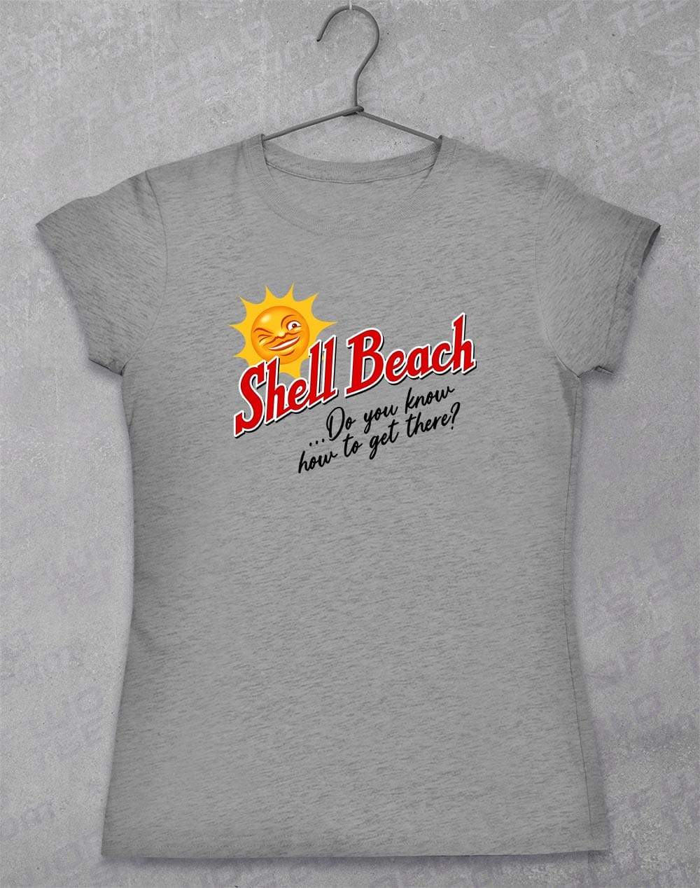 Shell Beach Women's T-Shirt 8-10 / Sport Grey  - Off World Tees