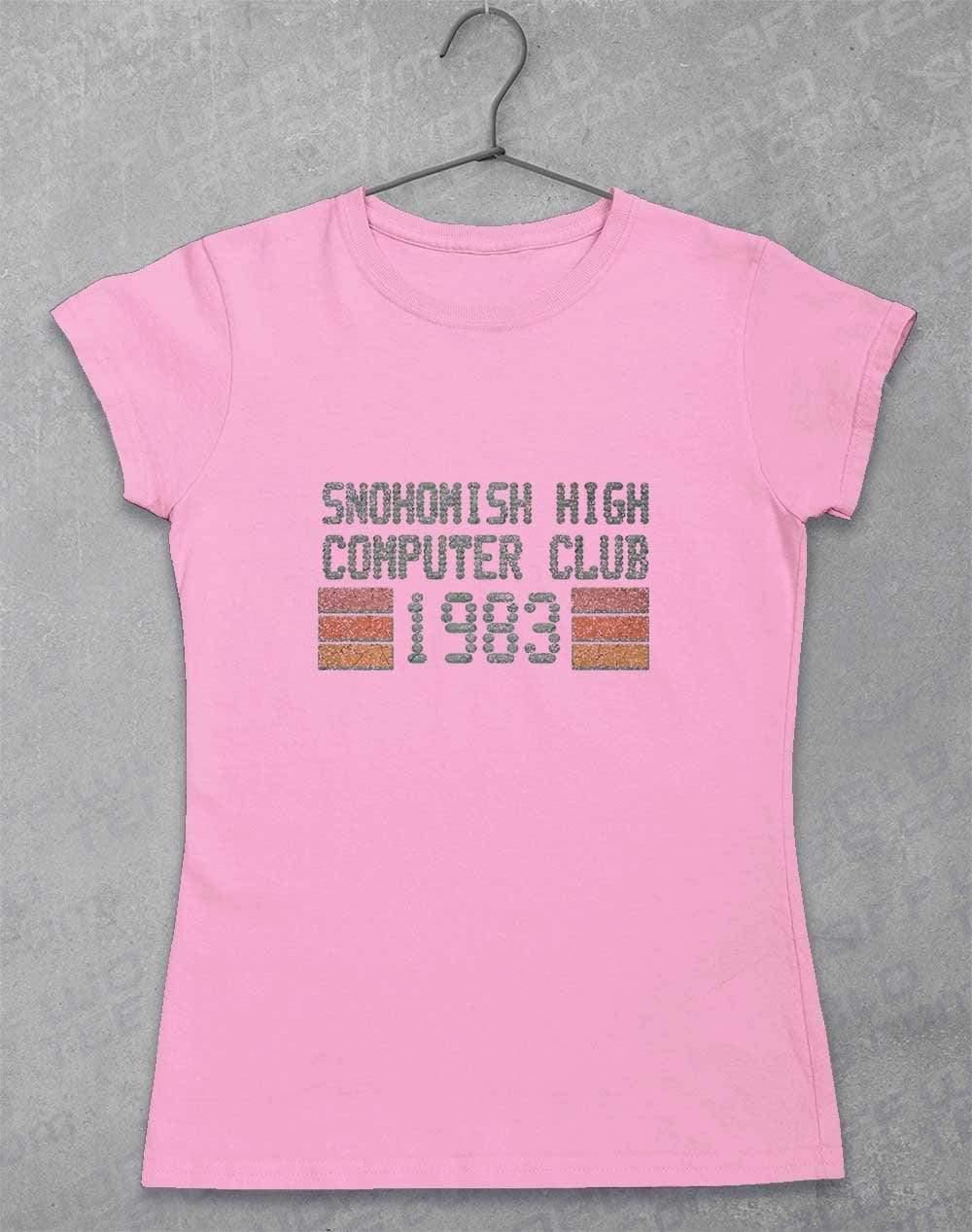 Snohomish High Computer Club Womens T-Shirt 8-10 / Light Pink  - Off World Tees