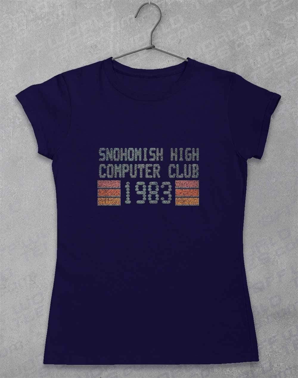 Snohomish High Computer Club Womens T-Shirt 8-10 / Navy  - Off World Tees