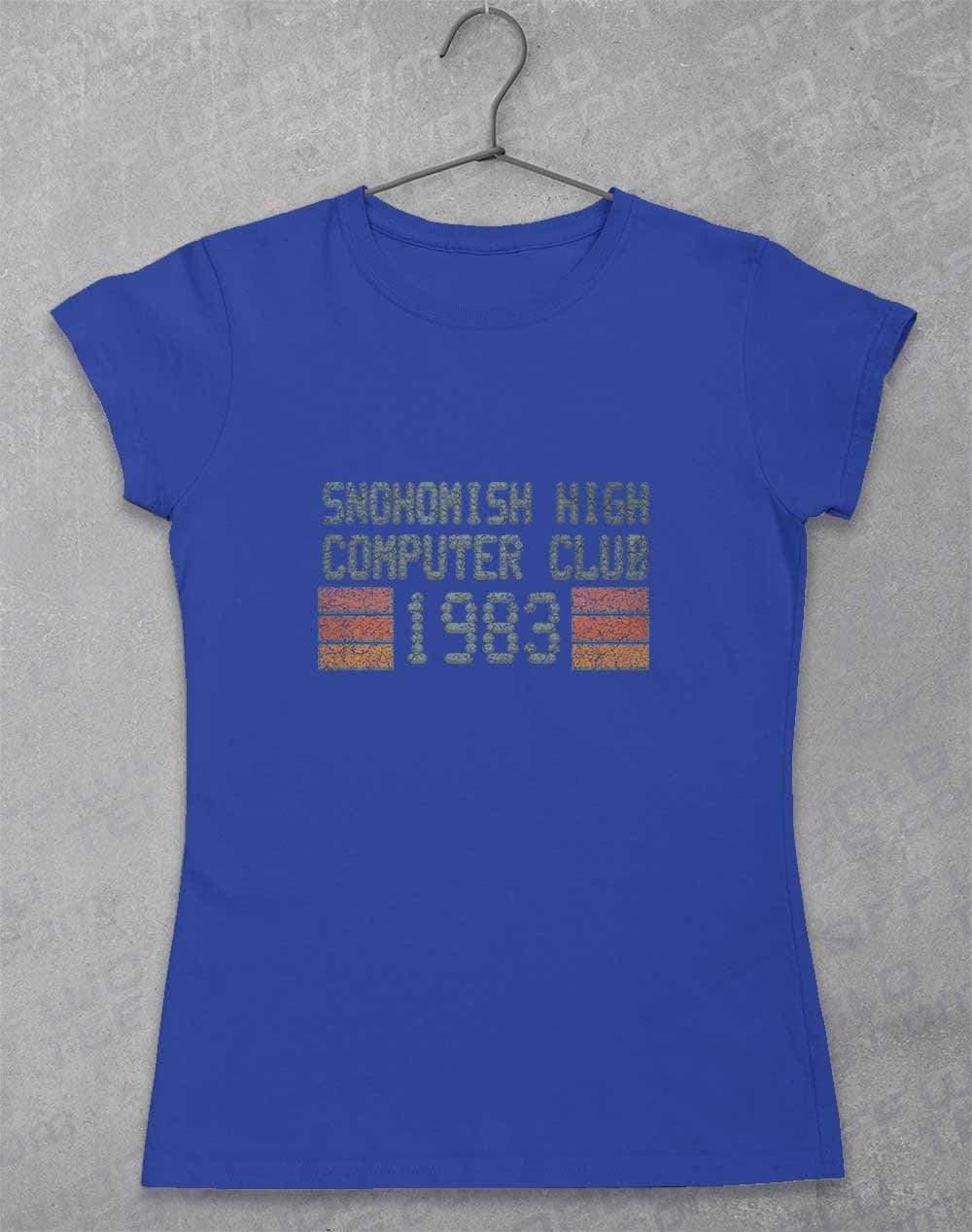 Snohomish High Computer Club Womens T-Shirt 8-10 / Royal  - Off World Tees