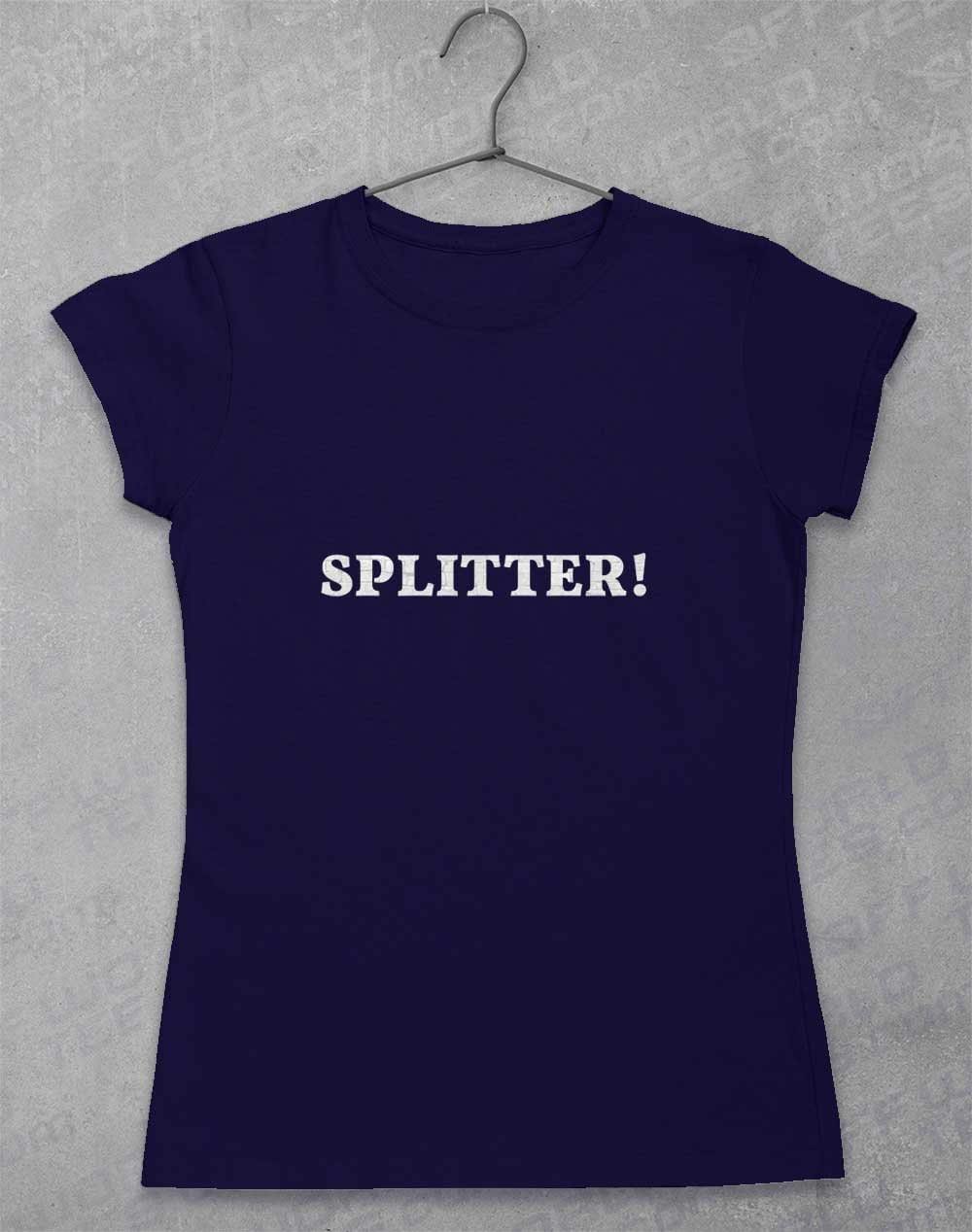 Splitter Womens T-Shirt 8-10 / Navy  - Off World Tees