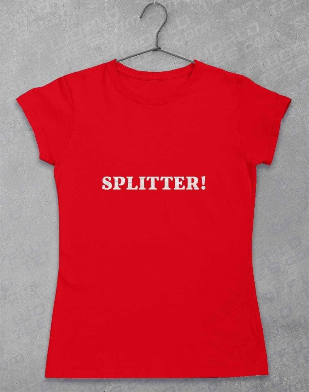 Splitter Womens T-Shirt 8-10 / Red  - Off World Tees