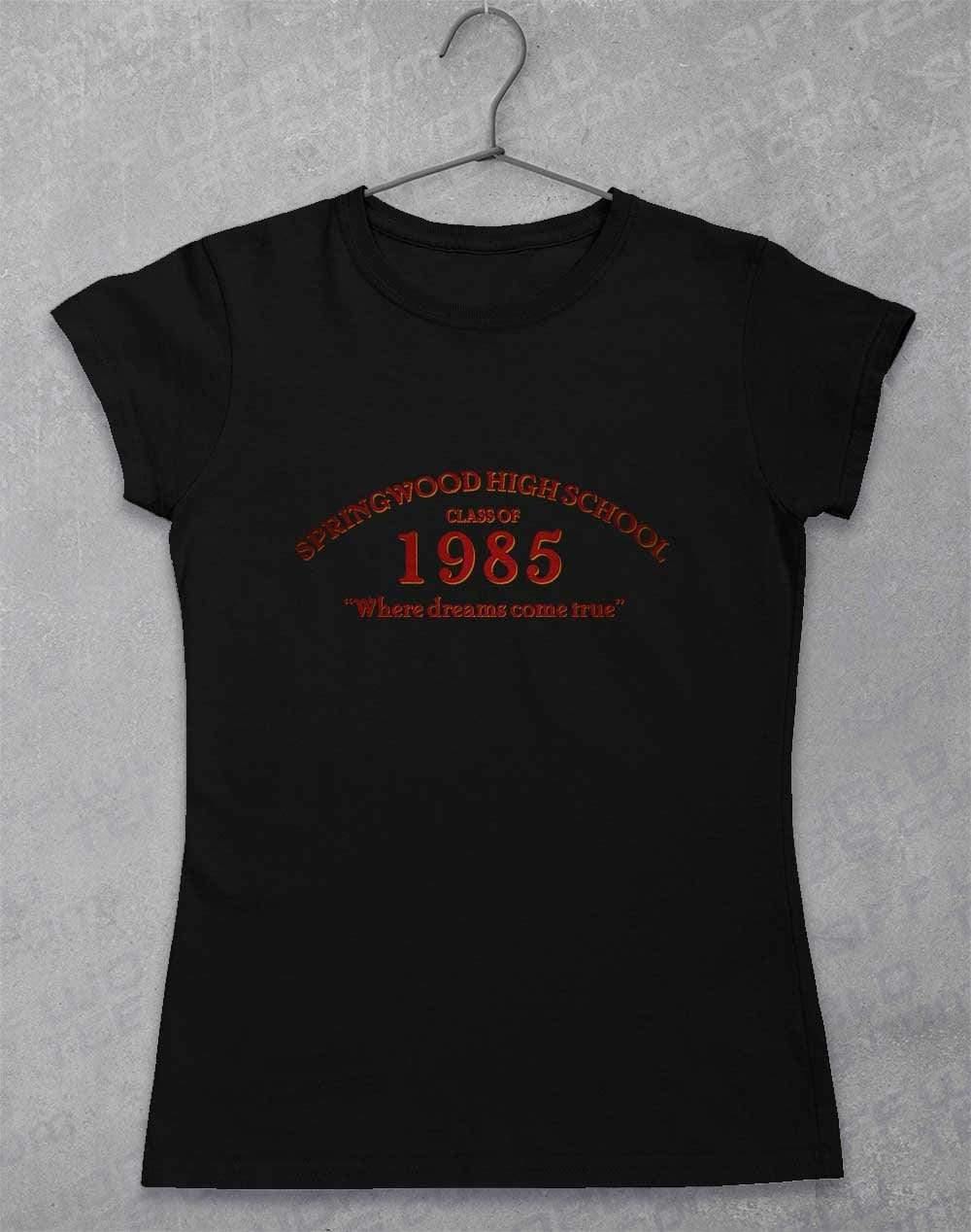 Springwood High School Womens T-Shirt 8-10 / Black  - Off World Tees
