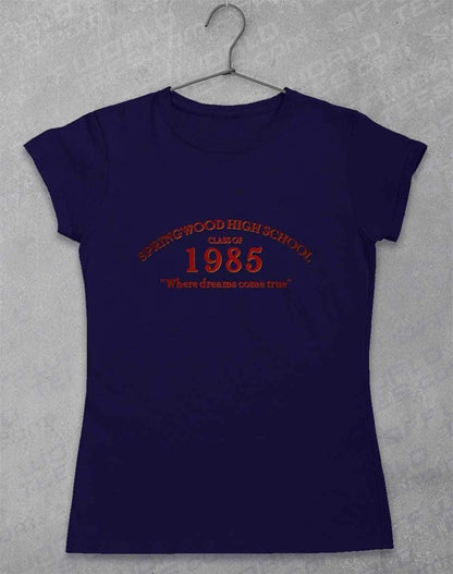 Springwood High School Womens T-Shirt 8-10 / Navy  - Off World Tees