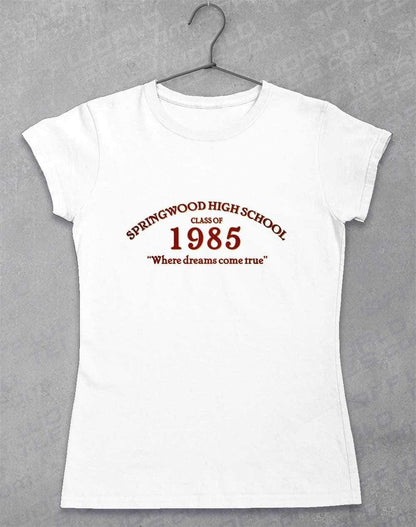 Springwood High School Womens T-Shirt 8-10 / White  - Off World Tees