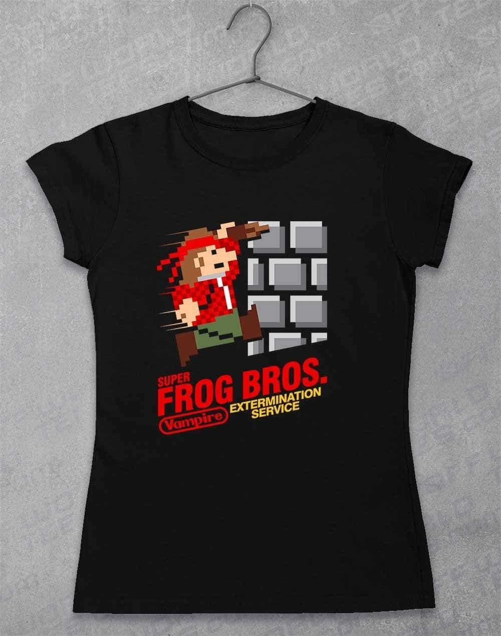 Super Frog Bros Womens T-Shirt 8-10 / Black  - Off World Tees