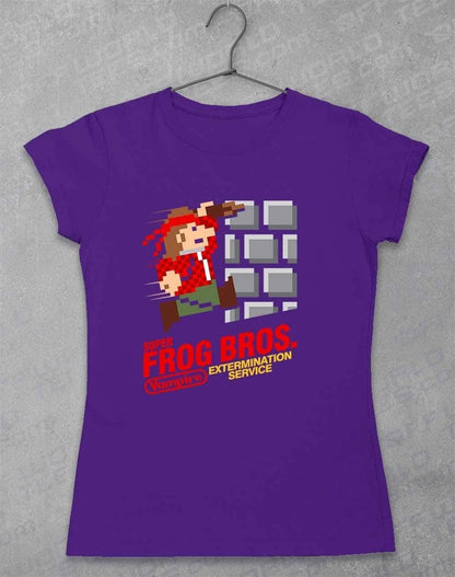 Super Frog Bros Womens T-Shirt 8-10 / Lilac  - Off World Tees