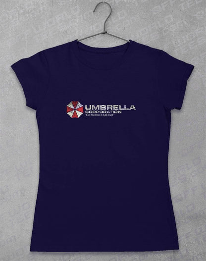 Umbrella Corporation - Women's T-Shirt 8-10 / Navy  - Off World Tees