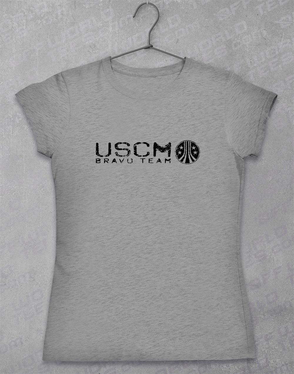 USCM Bravo Team Women's T-Shirt 8-10 / Sport Grey  - Off World Tees