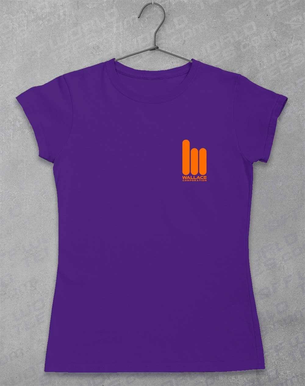 Wallace Corporation Pocket Logo Womens T-Shirt 8-10 / Lilac  - Off World Tees