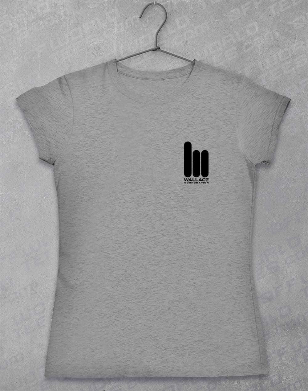 Wallace Corporation Pocket Logo Womens T-Shirt 8-10 / Sport Grey  - Off World Tees