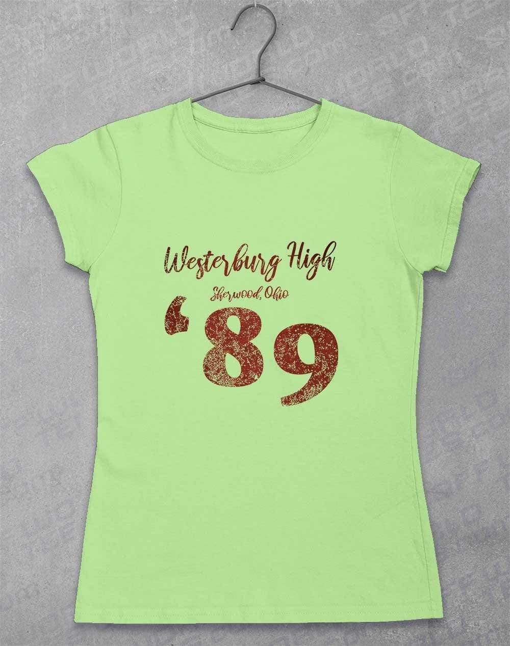 Westerburg High School Womens T-Shirt 8-10 / Mint Green  - Off World Tees