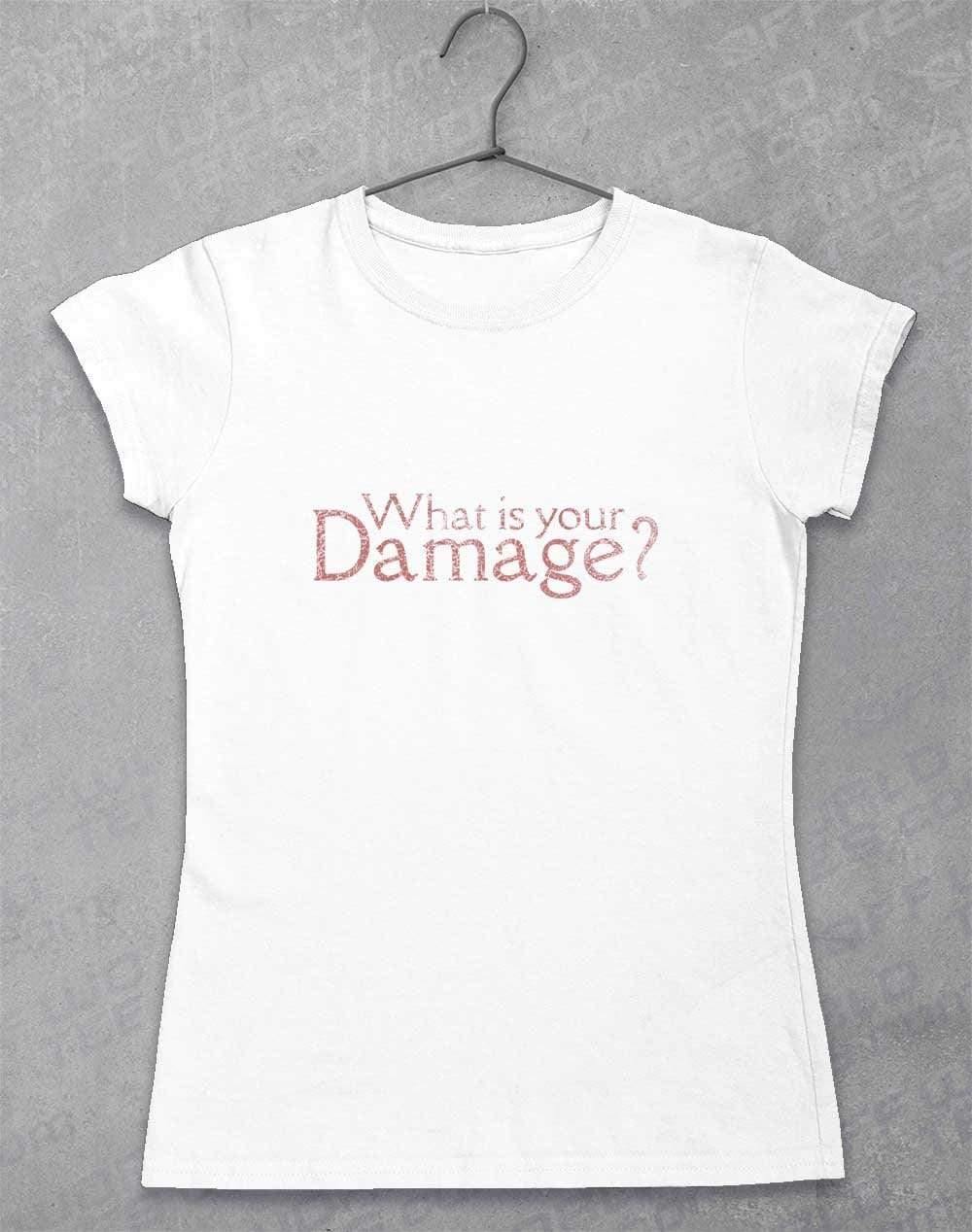 What is your Damage Womens T-Shirt 8-10 / White  - Off World Tees