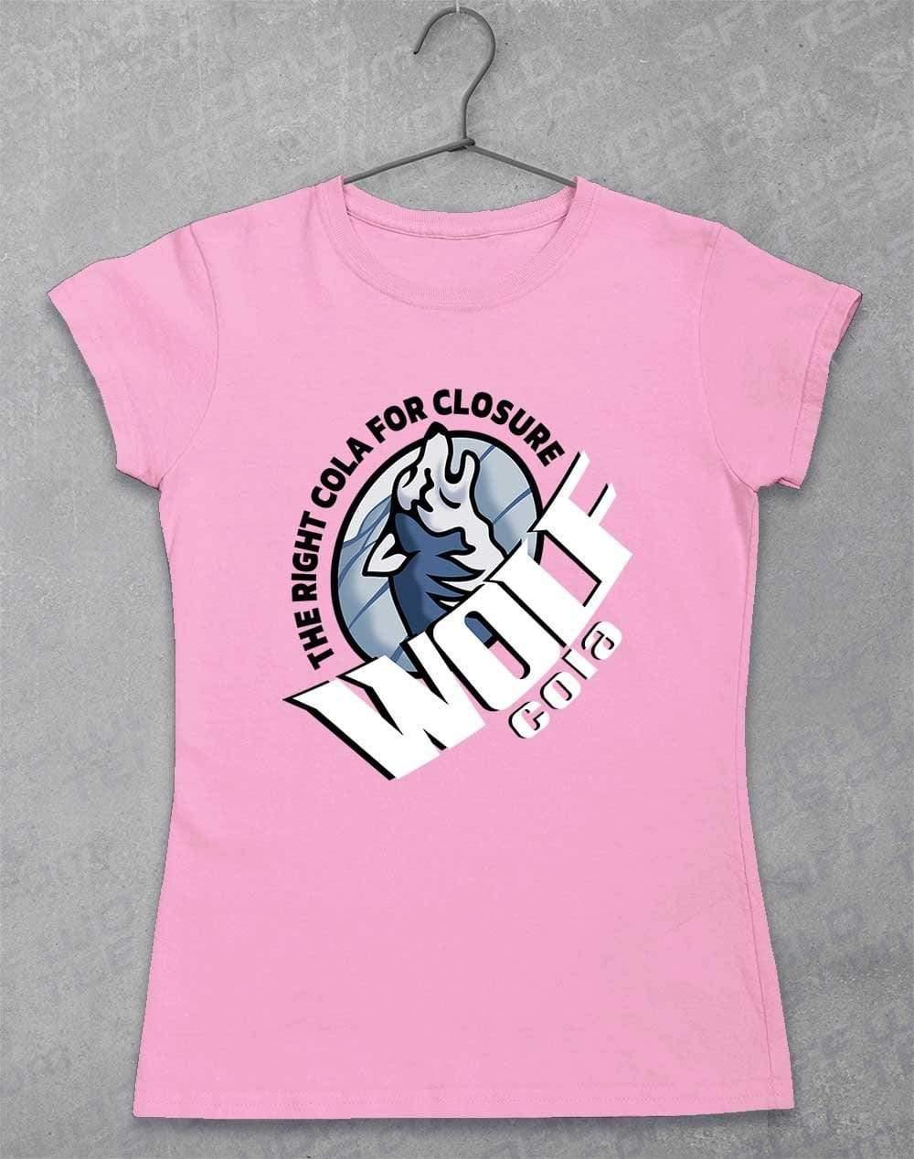 Wolf Cola Womens T-Shirt 8-10 / Light Pink  - Off World Tees