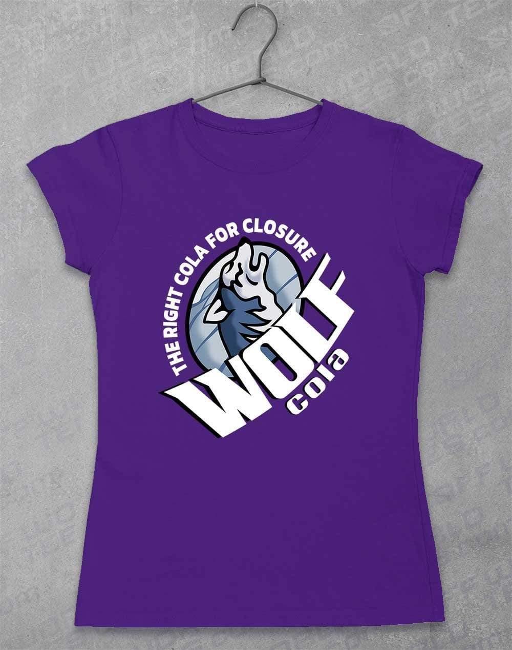 Wolf Cola Womens T-Shirt 8-10 / Lilac  - Off World Tees