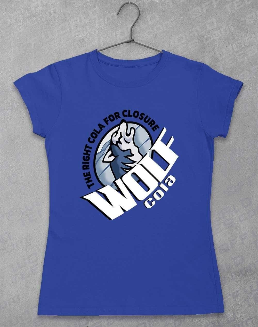 Wolf Cola Womens T-Shirt 8-10 / Royal  - Off World Tees
