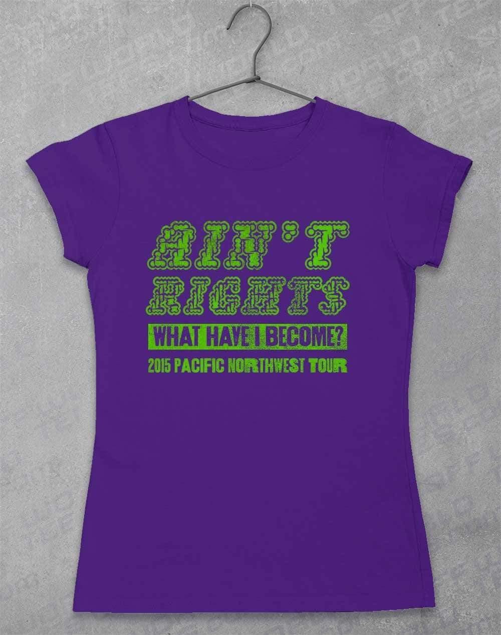 Ain't Rights 2015 Tour Womens T-Shirt 8-10 / Lilac  - Off World Tees