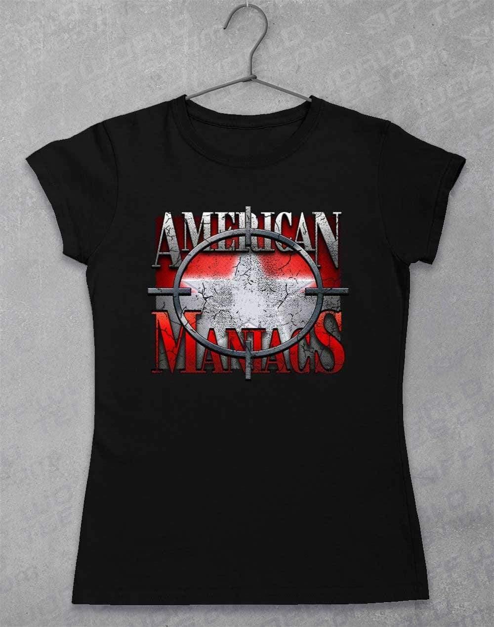 American Maniacs - Womens T-Shirt 8-10 / Black  - Off World Tees