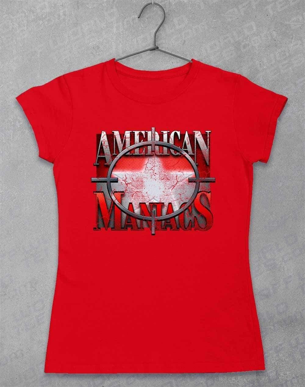 American Maniacs - Womens T-Shirt 8-10 / Red  - Off World Tees