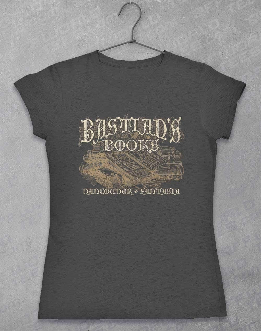 Bastian's Books Womens T-Shirt 8-10 / Dark Heather  - Off World Tees