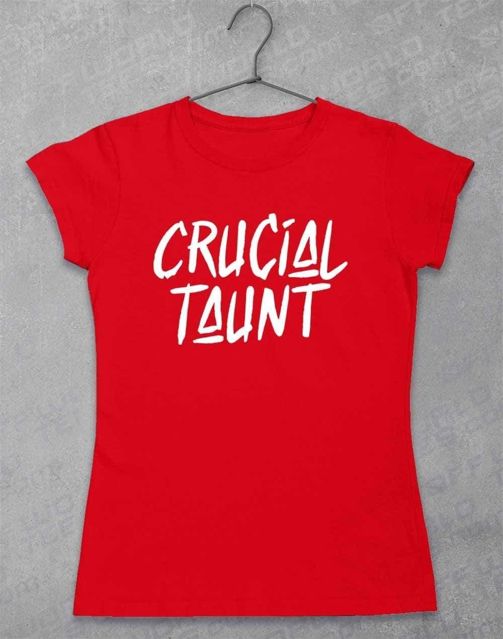 Crucial Taunt Womens T-Shirt 8-10 / Red  - Off World Tees